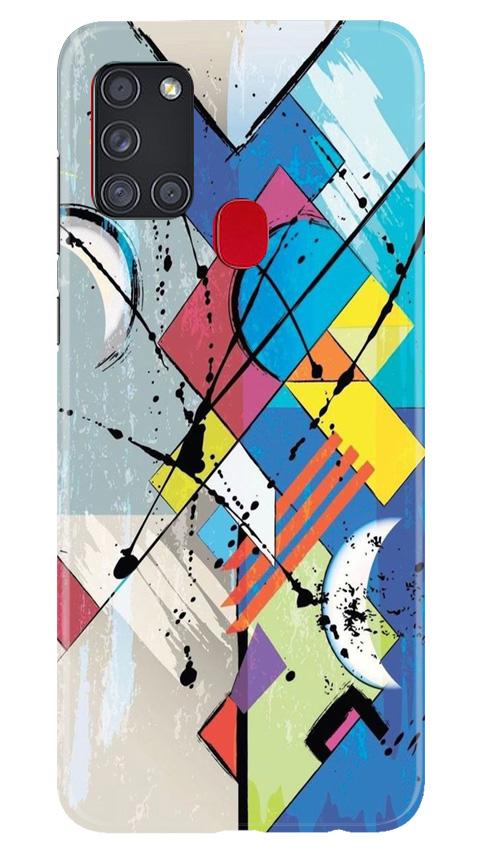 Modern Art Case for Samsung Galaxy A21s (Design No. 235)