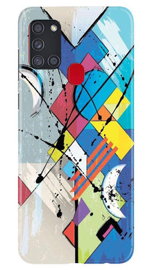 Modern Art Mobile Back Case for Samsung Galaxy A21s (Design - 235)
