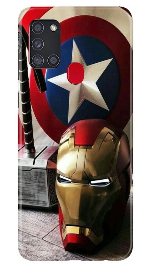 Ironman Captain America Case for Samsung Galaxy A21s (Design No. 254)
