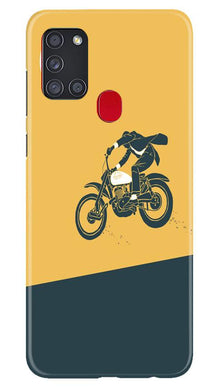 Bike Lovers Mobile Back Case for Samsung Galaxy A21s (Design - 256)