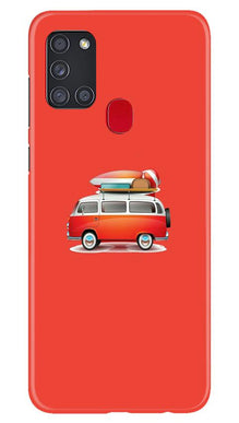 Travel Bus Mobile Back Case for Samsung Galaxy A21s (Design - 258)
