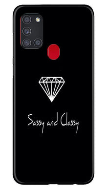 Sassy and Classy Mobile Back Case for Samsung Galaxy A21s (Design - 264)