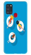 Girlish Mobile Back Case for Samsung Galaxy A21s (Design - 306)