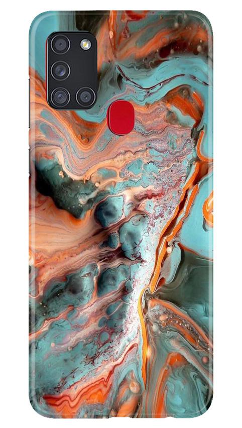 Marble Texture Mobile Back Case for Samsung Galaxy A21s (Design - 309)