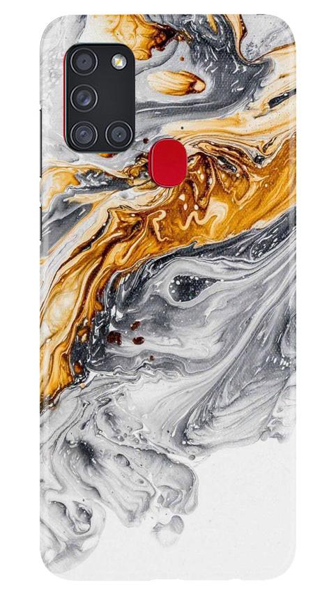 Marble Texture Mobile Back Case for Samsung Galaxy A21s (Design - 310)