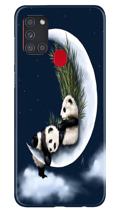 Panda Moon Mobile Back Case for Samsung Galaxy A21s (Design - 318)