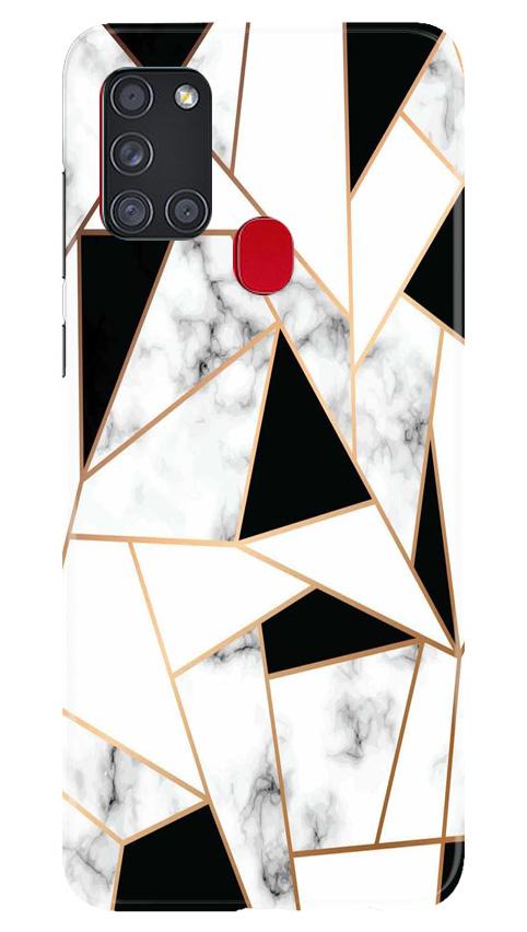 Marble Texture Mobile Back Case for Samsung Galaxy A21s (Design - 322)