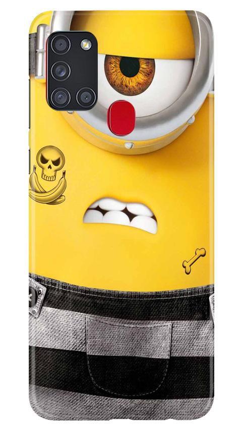 Minion Mobile Back Case for Samsung Galaxy A21s (Design - 324)