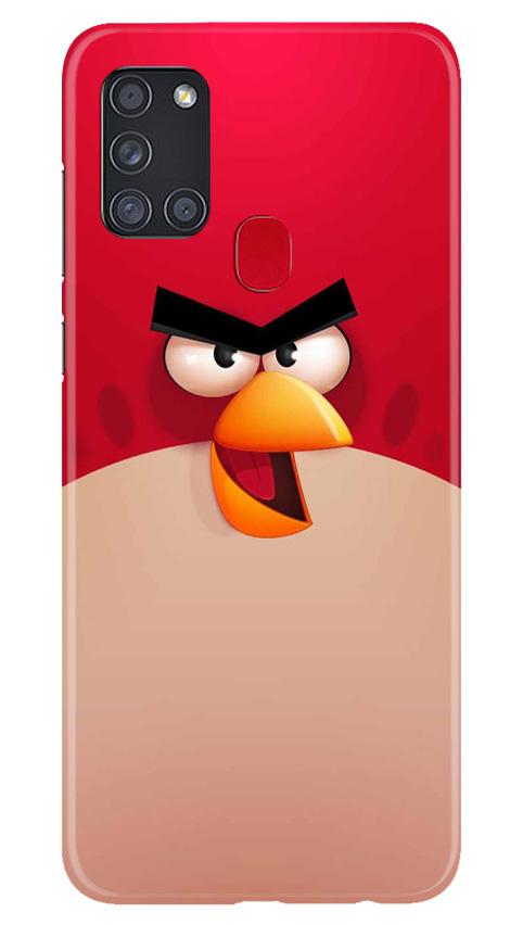 Angry Bird Red Mobile Back Case for Samsung Galaxy A21s (Design - 325)