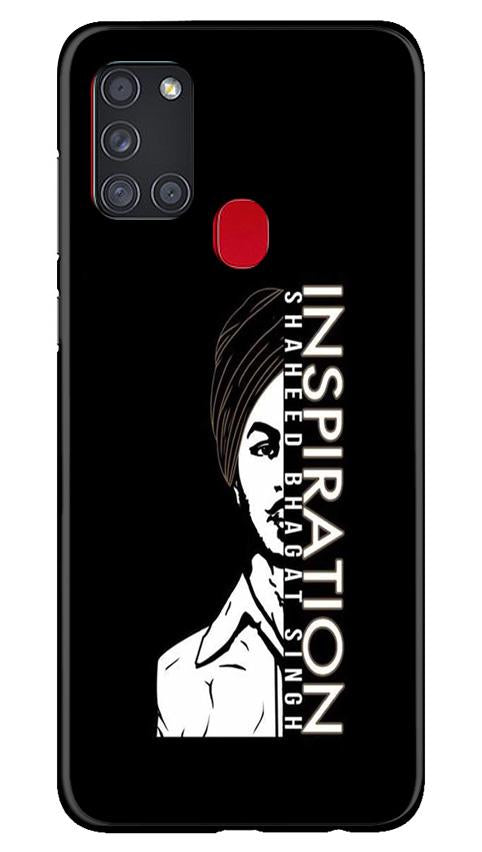 Bhagat Singh Mobile Back Case for Samsung Galaxy A21s (Design - 329)