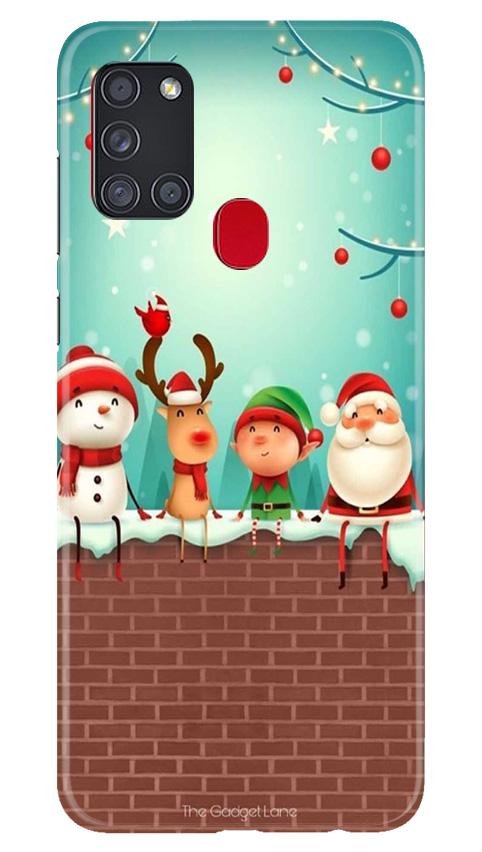 Santa Claus Mobile Back Case for Samsung Galaxy A21s (Design - 334)