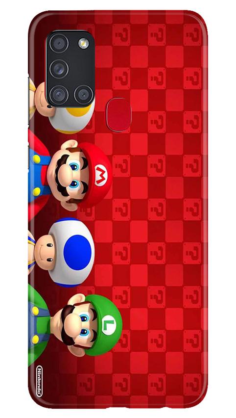 Mario Mobile Back Case for Samsung Galaxy A21s (Design - 337)