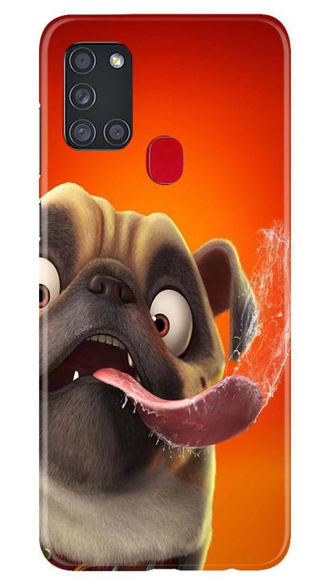 Dog Mobile Back Case for Samsung Galaxy A21s (Design - 343)