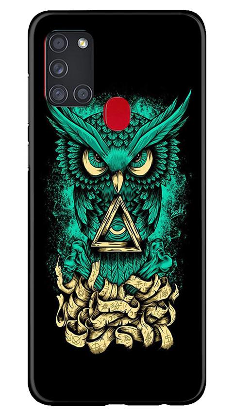 Owl Mobile Back Case for Samsung Galaxy A21s (Design - 358)