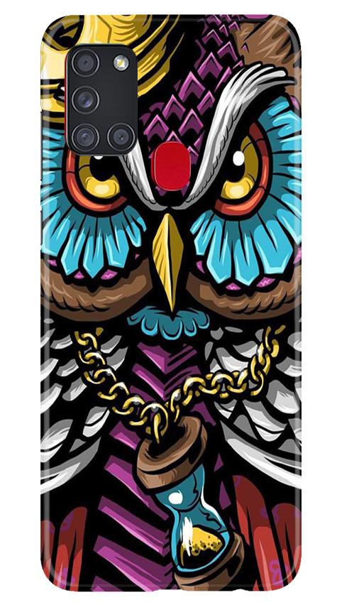 Owl Mobile Back Case for Samsung Galaxy A21s (Design - 359)