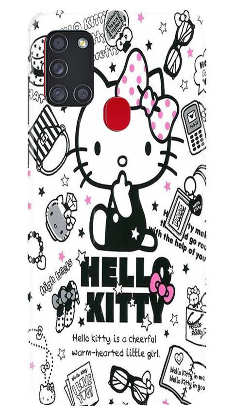 Hello Kitty Mobile Back Case for Samsung Galaxy A21s (Design - 361)