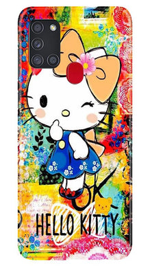 Hello Kitty Mobile Back Case for Samsung Galaxy A21s (Design - 362)