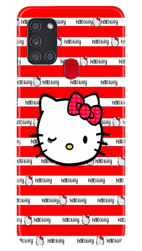 Hello Kitty Mobile Back Case for Samsung Galaxy A21s (Design - 364)