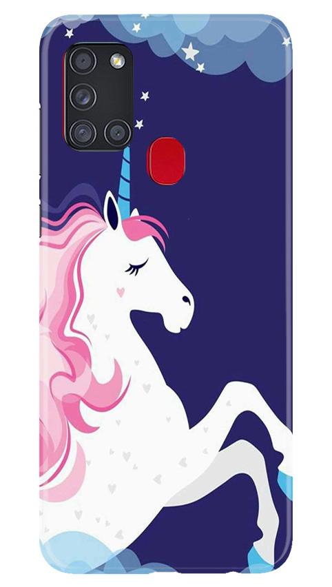 Unicorn Mobile Back Case for Samsung Galaxy A21s (Design - 365)