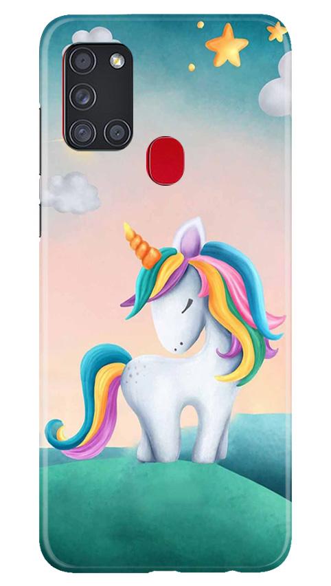Unicorn Mobile Back Case for Samsung Galaxy A21s (Design - 366)