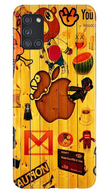 Wooden Texture Mobile Back Case for Samsung Galaxy A21s (Design - 367)