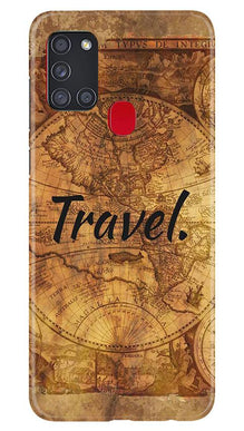 Travel Mobile Back Case for Samsung Galaxy A21s (Design - 375)