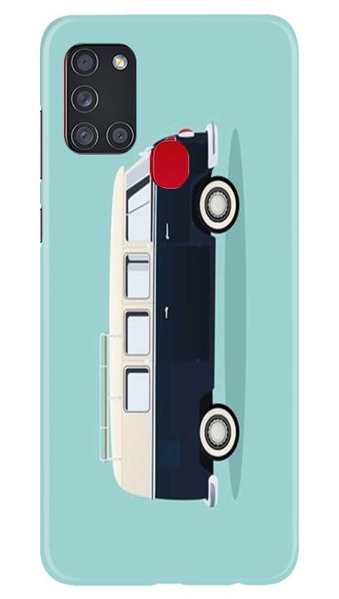Travel Bus Mobile Back Case for Samsung Galaxy A21s (Design - 379)