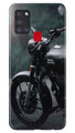 Royal Enfield Mobile Back Case for Samsung Galaxy A21s (Design - 380)