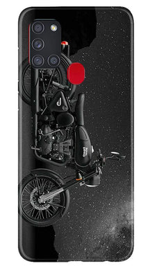 Royal Enfield Mobile Back Case for Samsung Galaxy A21s (Design - 381)