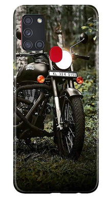 Royal Enfield Mobile Back Case for Samsung Galaxy A21s (Design - 384)
