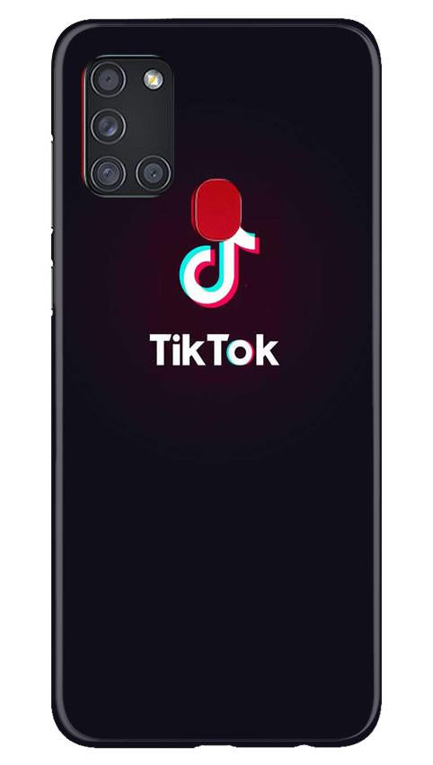 Tiktok Mobile Back Case for Samsung Galaxy A21s (Design - 396)