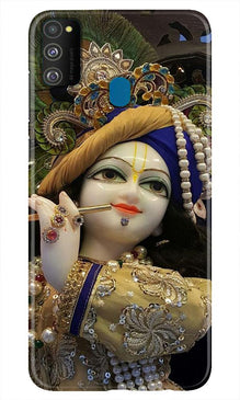 Lord Krishna3 Mobile Back Case for Samsung Galaxy M21 (Design - 18)
