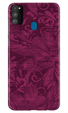 Purple Backround Mobile Back Case for Samsung Galaxy M21 (Design - 22)