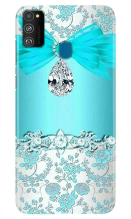 Shinny Blue Background Case for Samsung Galaxy M21
