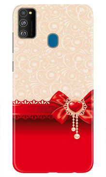Gift Wrap3 Mobile Back Case for Samsung Galaxy M21 (Design - 36)