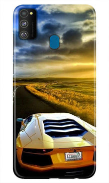 Car lovers Mobile Back Case for Samsung Galaxy M21 (Design - 46)