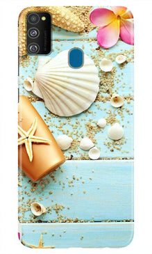 Sea Shells Mobile Back Case for Samsung Galaxy M21 (Design - 63)
