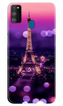 Eiffel Tower Mobile Back Case for Samsung Galaxy M21 (Design - 86)