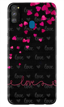 Love in Air Mobile Back Case for Samsung Galaxy M21 (Design - 89)