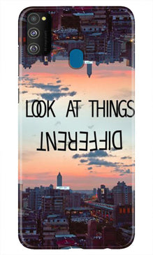 Look at things different Mobile Back Case for Samsung Galaxy M21 (Design - 99)