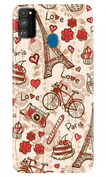 Love Paris Mobile Back Case for Samsung Galaxy M21  (Design - 103)