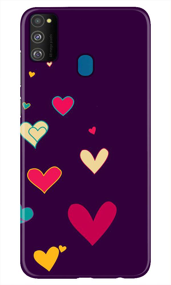 Purple Background Case for Samsung Galaxy M21(Design - 107)