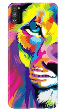 Colorful Lion Mobile Back Case for Samsung Galaxy M21  (Design - 110)