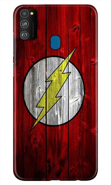 Flash Superhero Mobile Back Case for Samsung Galaxy M21  (Design - 116)