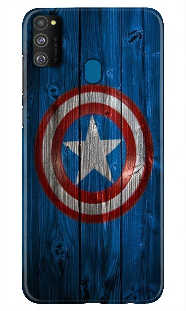 Captain America Superhero Case for Samsung Galaxy M21  (Design - 118)