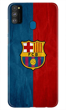 FCB Football Mobile Back Case for Samsung Galaxy M21  (Design - 123)