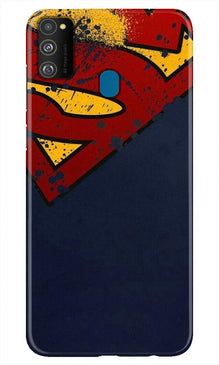 Superman Superhero Mobile Back Case for Samsung Galaxy M21  (Design - 125)