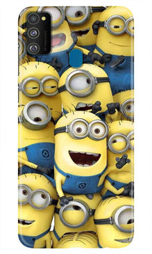 Minions Mobile Back Case for Samsung Galaxy M21  (Design - 127)