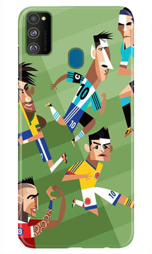 Football Mobile Back Case for Samsung Galaxy M21  (Design - 166)