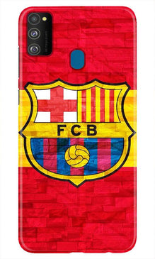 FCB Football Mobile Back Case for Samsung Galaxy M21  (Design - 174)